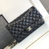 CHANEL CLASSIC HANDBAG GRAINED SHINY CALFSKIN