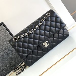 CHANEL CLASSIC HANDBAG GRAINED SHINY CALFSKIN