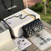 CHANEL MINI FLAP BAG BLACK 4.7 × 7.8 × 2.3 in