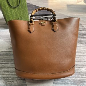 GUCCI DIANA LARGE TOTE BAG Brown 40W x 34H x 21D CM