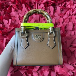Alternative view of GUCCI DIANA MINI TOTE BAG Khaki 20W x 16H x 10D CM