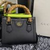 GUCCI DIANA MINI TOTE BAG Black 20W x 16H x 10D CM