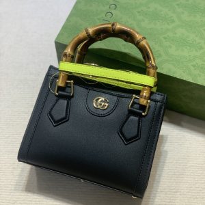 GUCCI DIANA MINI TOTE BAG Navy 20W x 16H x 10D CM