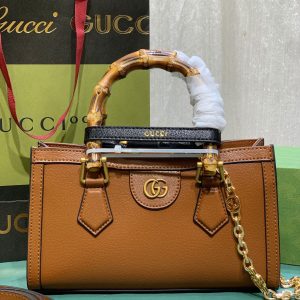 Alternative view of GUCCI DIANA SMALL SHOULDER BAG Brown 25W x 16H x 9D CM