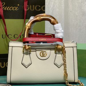 Alternative view of GUCCI DIANA SMALL SHOULDER BAG White 25W x 16H x 9D CM