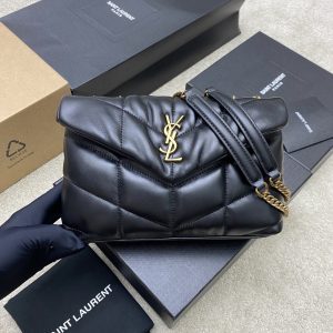 Alternative view of YSL PUFFER IN LEATHER BLACK 23 X 15.5 X 5.8 CM