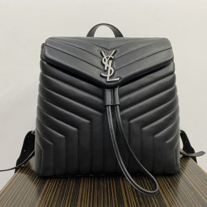 YSL LOULOU BACKPACK BLACK 33x26x13cm