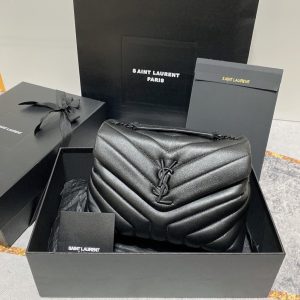 Alternative view of YSL LOULOU SMALL IN QUILTED LEATHER BLACK 9 X 6.1 X 3.3 INCHES