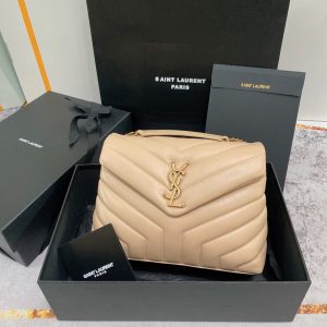 Alternative view of YSL LOULOU SMALL IN QUILTED LEATHER light beige 9 X 6.1 X 3.3 INCHES