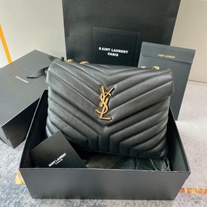 Alternative view of YSL LOULOU MEDIUM IN QUILTED LEATHER BLACK 12.5 X 8.6 X 3.5 INCHES