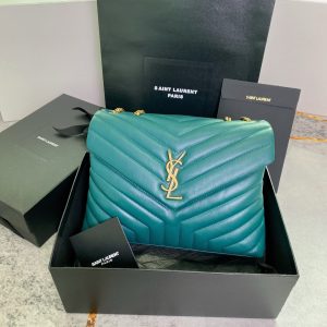 YSL LOULOU MEDIUM BAG IN Y-QUILTED LEATHER BAG 12.5 X 8.6 X 4.7 INCHES - Loulou Handbags - YSL - Luxury Brands Bags