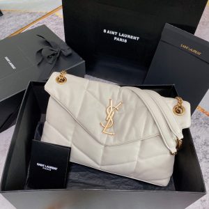 Alternative view of YSL PUFFER SMALL IN NAPPA LEATHER WHITE 11.4 X 6.6 X 4.3 INCHES