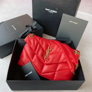 Alternative view of YSL PUFFER SMALL IN NAPPA LEATHER RED 11.4 X 6.6 X 4.3 INCHES