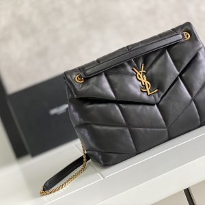 Alternative view of YSL PUFFER MEDIUM IN NAPPA LEATHER BLACK 13.7 X 9 X 5.3 INCHES