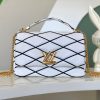 LOUIS VUITTON GO-14 GM WHITE 12.2 x 7.7 x 4.3 inches