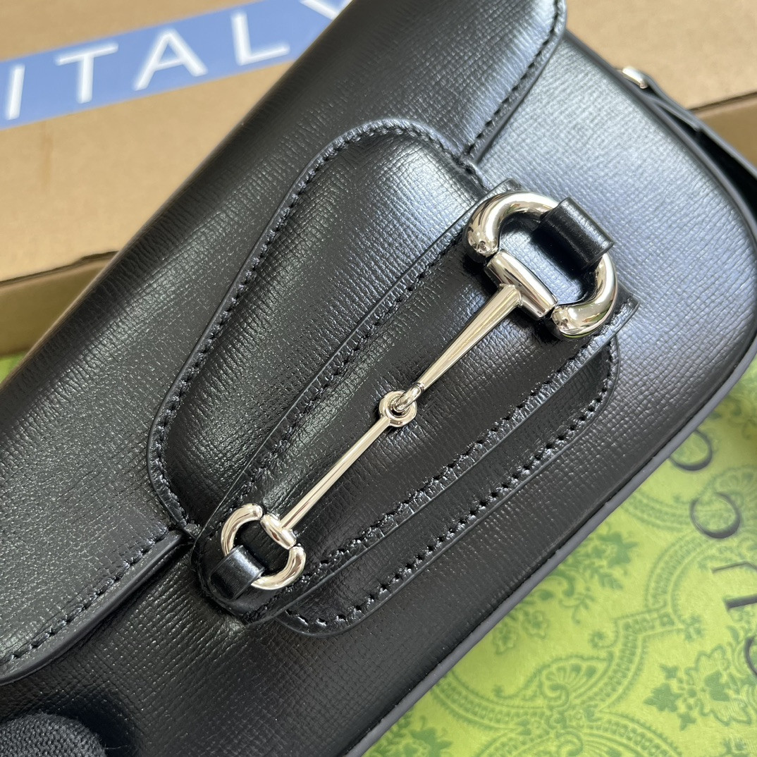GUCCI HORSEBIT 1955 MINI SHOULDER BAG 7.7"W x 5-3.1"H x 2.4-1.2"D - Image 6