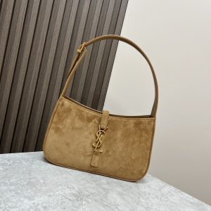 Alternative view of YSL LE 5 ¨¤ 7 IN SUEDE BROWN 9 X 6.3 X 2.5 INCHES