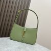 YSL LE 5 ¨¤ 7 IN SMOOTH LEATHER GREEN 9 X 6.3 X 2.5 INCHES
