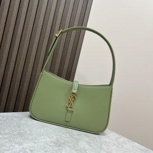 YSL LE 5 ¨¤ 7 IN SMOOTH LEATHER GREEN 9 X 6.3 X 2.5 INCHES