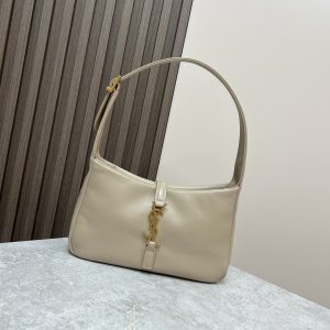 YSL LE 5 ¨¤ 7 IN SMOOTH LAMBSKIN white 9 X 6.3 X 2.5 INCHES