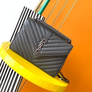 Alternative view of YSL COLLEGE MEDIUM IN QUILTED LEATHER 9.4 X 6.6 X 2.5 INCHES