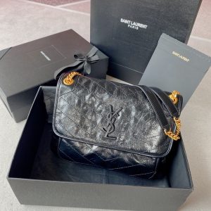 Alternative view of YSL NIKI MEDIUM IN VINTAGE LEATHER BLACK 11 X 7.8 X 3.3 INCHES