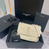 YSL NIKI BABY IN VINTAGE LEATHER BLANC VINTAGE 8.2 X 6 X 2.9 INCHES