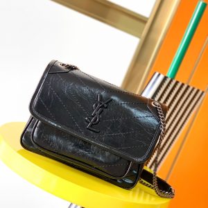 Alternative view of YSL NIKI BABY IN VINTAGE LEATHER BLACK 21x16x7.5cm
