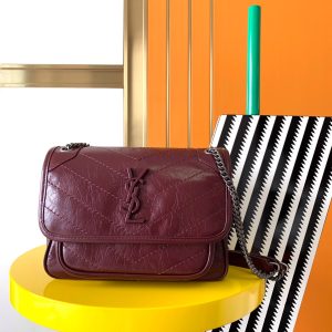 Alternative view of YSL NIKI BABY IN VINTAGE LEATHER Claret 8.2 X 6 X 2.9 INCHES