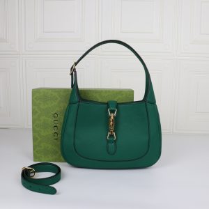 Alternative view of GUCCI JACKIE SMALL SHOULDER BAG Green 10.8"W x 7.5"H x 1.6"D