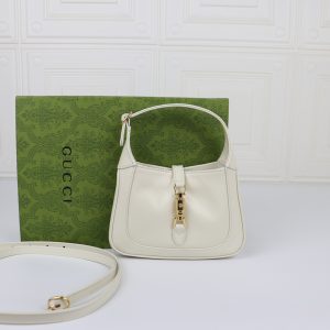 Alternative view of GUCCI JACKIE 1961 MINI SHOULDER BAG White 7.5"W x 5.1"H x 1.2"D