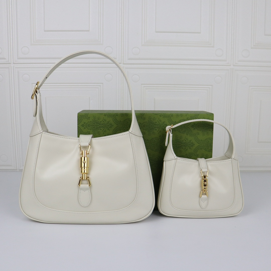 GUCCI JACKIE 1961 MINI SHOULDER BAG White 7.5"W x 5.1"H x 1.2"D - Image 9