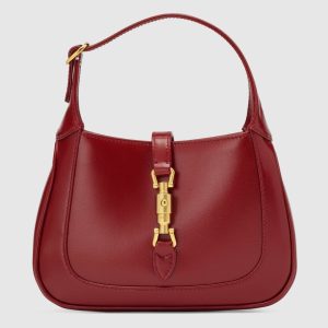 Alternative view of GUCCI JACKIE 1961 MINI SHOULDER BAG RED 7.5"W x 5.1"H x 1.2"D