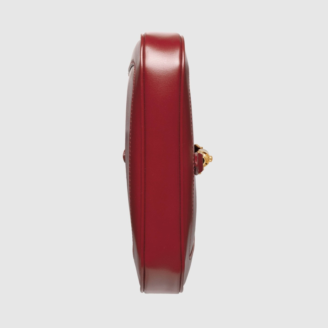 GUCCI JACKIE 1961 MINI SHOULDER BAG RED 7.5"W x 5.1"H x 1.2"D - Image 6