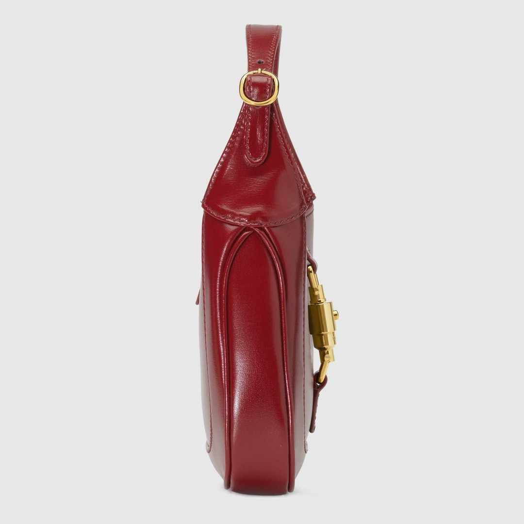 GUCCI JACKIE 1961 MINI SHOULDER BAG RED 7.5"W x 5.1"H x 1.2"D - Image 9