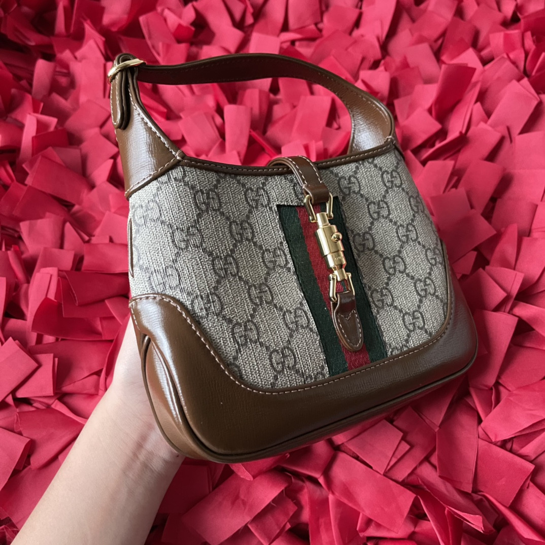 GUCCI JACKIE 1961 MINI SHOULDER BAG 7.5"W x 5.1"H x 1.2"D - Image 3