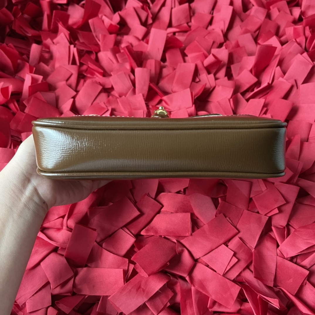 GUCCI JACKIE 1961 MINI SHOULDER BAG 7.5"W x 5.1"H x 1.2"D - Image 4