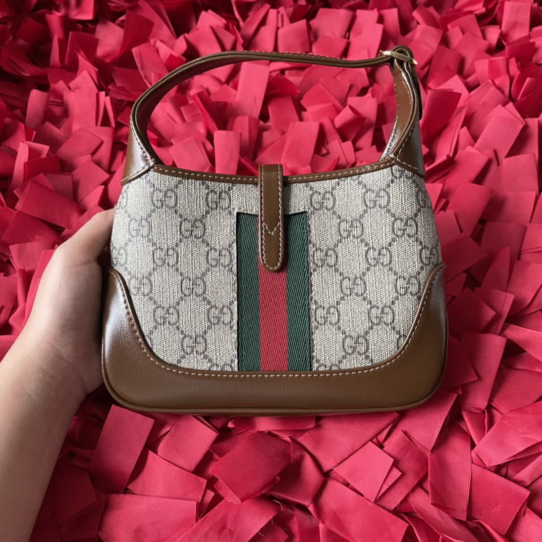 GUCCI JACKIE 1961 MINI SHOULDER BAG 7.5"W x 5.1"H x 1.2"D - Image 5