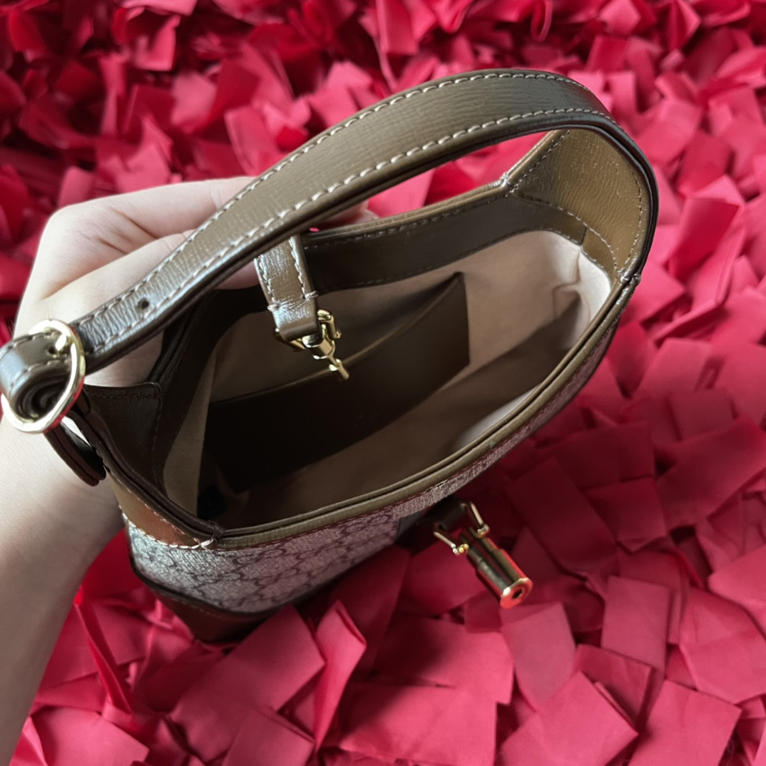 GUCCI JACKIE 1961 MINI SHOULDER BAG 7.5"W x 5.1"H x 1.2"D - Image 6
