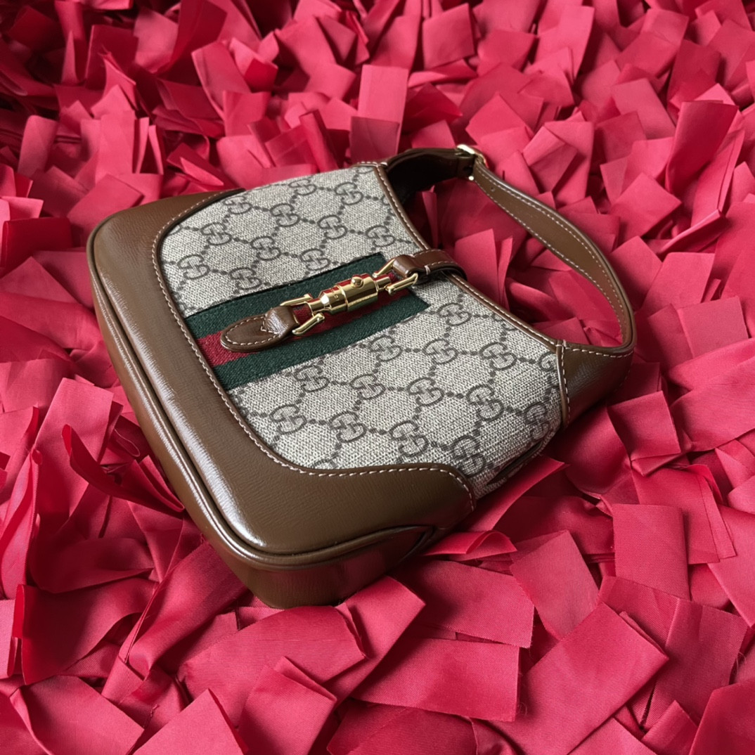 GUCCI JACKIE 1961 MINI SHOULDER BAG 7.5"W x 5.1"H x 1.2"D - Image 8