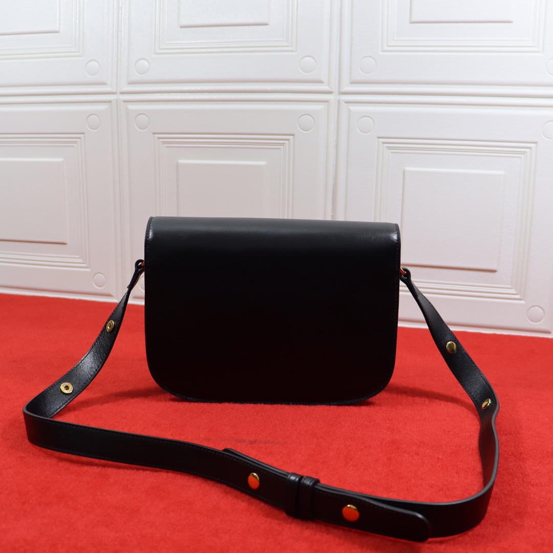 GUCCI HORSEBIT 1955 SHOULDER BAG BLACK 9.8"W x 7"H x 3.1"D - Image 6