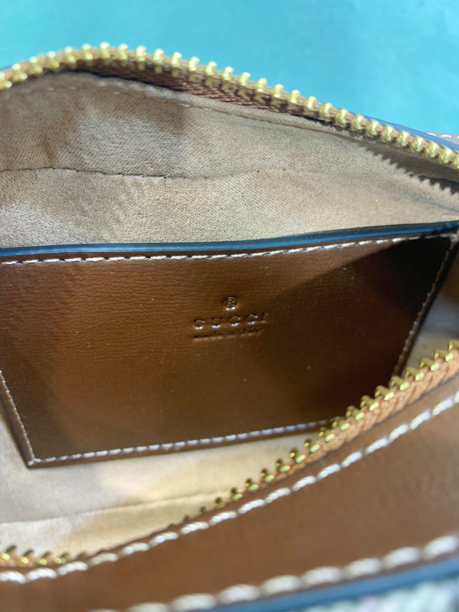 GUCCI HORSEBIT 1955 SMALL SHOULDER BAG Beige and ebony 7.9"W x 5.1"H x 2.4"D - Image 9