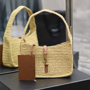 YSL LE 5 ¨¤ 7 MINI IN RAFFIA Color Natural 9.06x6.30x2.56 INCHES