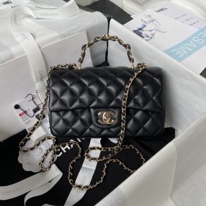 Alternative view of Chanel Mini Classic Handbag With Top Handle 12 × 20 × 6 cm