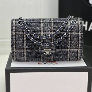 Alternative view of CHANEL CLASSIC 11.12 HANDBAG Tweed & Silver-Tone Metal 6 ¡Á 9.9 ¡Á 2.5 in