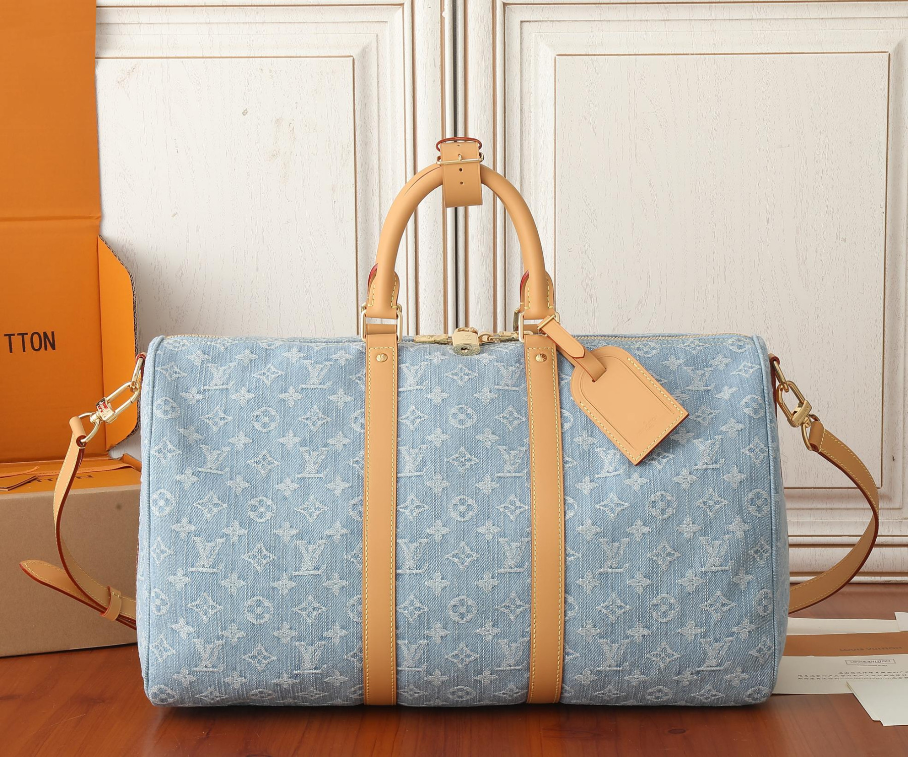 LV Keepall Bandouli¨¨re 45 M25334 17.7 x 10.6 x 7.9 inches - Image 2