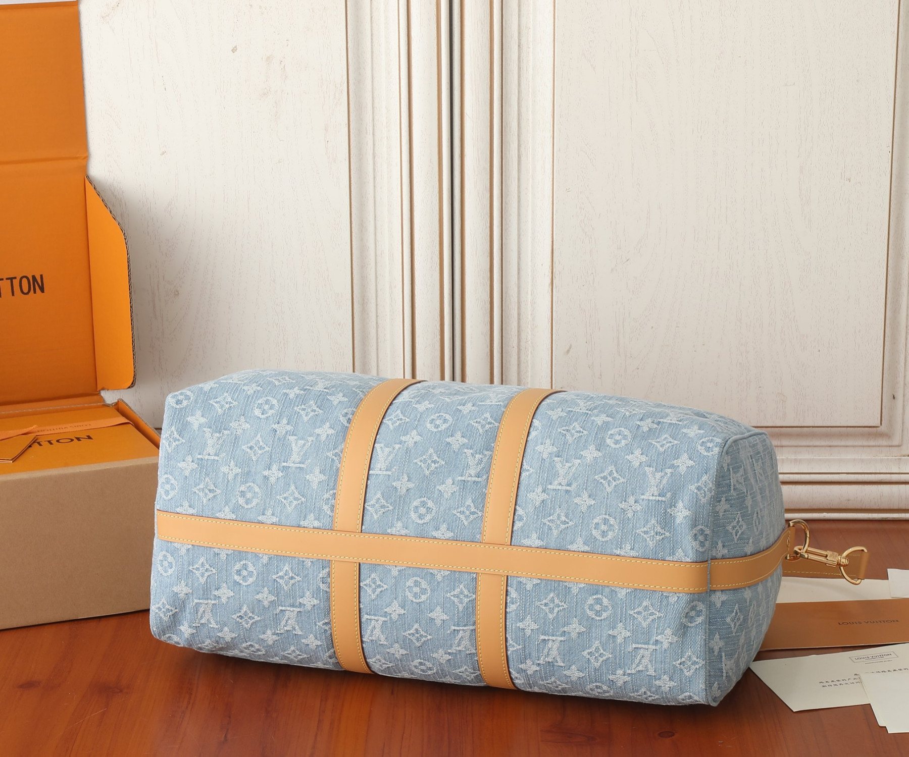 LV Keepall Bandouli¨¨re 45 M25334 17.7 x 10.6 x 7.9 inches - Image 6