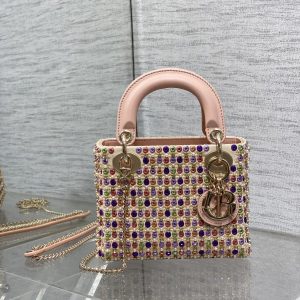 Alternative view of DIOR Artistic Limited Edition Three-Gusset Lady Dior Bag with Heavy Bead Embroidery 17CM