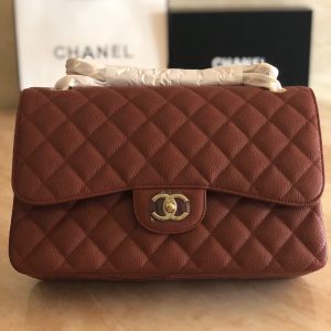 Alternative view of Chanel Classic Flap Jumbo 30cm CF Gold Hardware 7.6 × 11.7 × 3.9 in