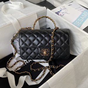 Alternative view of Chanel MINI CLASSIC HANDBAG WITH TOP HANDLE 12 × 20 × 6 CM